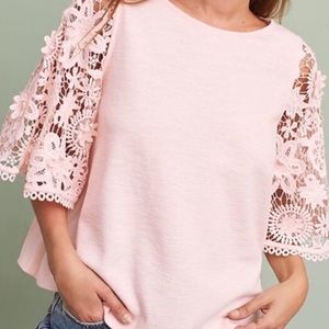 Anthropologie eri +Ali Samara Lace Top Size XS